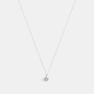 Coach NEW Silver Dice Pendant Necklace